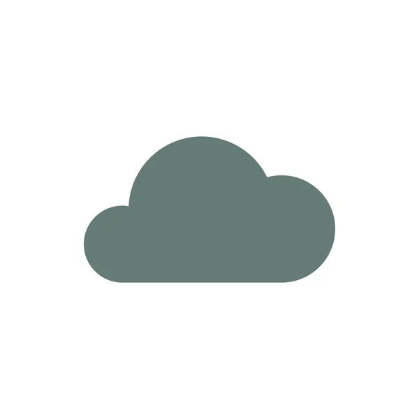 Ikona Chmury Ikona Pogody Koncepcja Płaski Styl Projekt Ikona Ilustracji — Zdjęcie stockowe