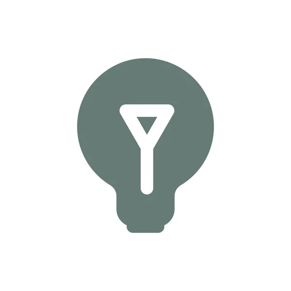 Energy Light Bulb Icon Energy Lamp Icon Concept Flat Style — 스톡 사진