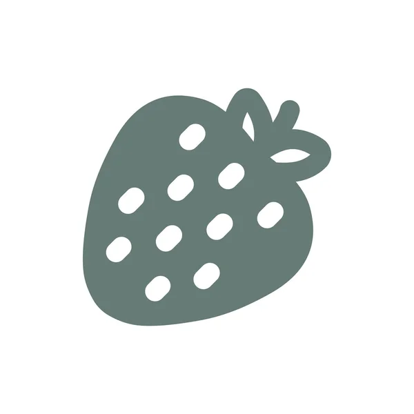 Fruit Icon Strawberry Icon Concept Flat Style Design Illustration Icon — 스톡 사진