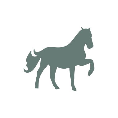 At ikonu. Düz biçim tasarım resimleme simgesini kavra.