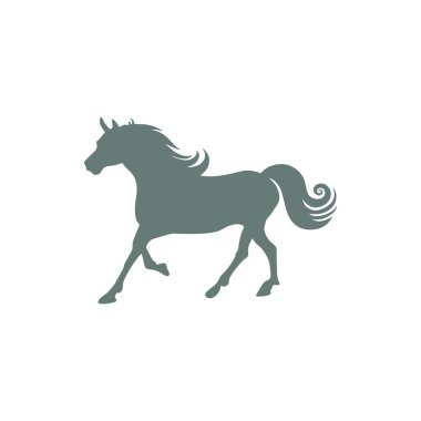 At ikonu. Düz biçim tasarım resimleme simgesini kavra.