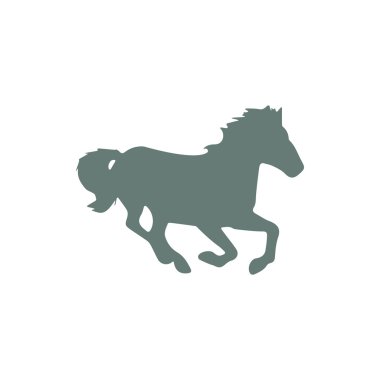 At ikonu. Düz biçim tasarım resimleme simgesini kavra.