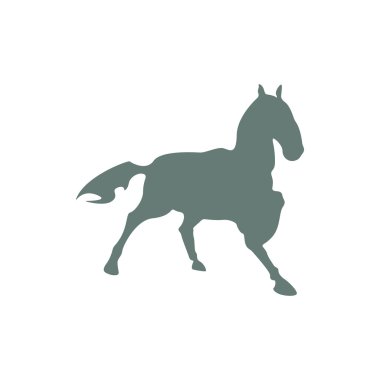 At ikonu. Düz biçim tasarım resimleme simgesini kavra.