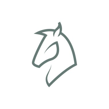 At ikonu. Düz biçim tasarım resimleme simgesini kavra.