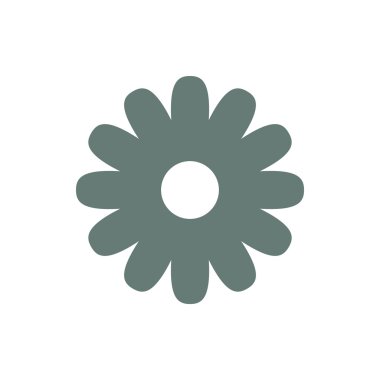 Çiçek ikonu. Düz biçim tasarım resimleme simgesini kavra.