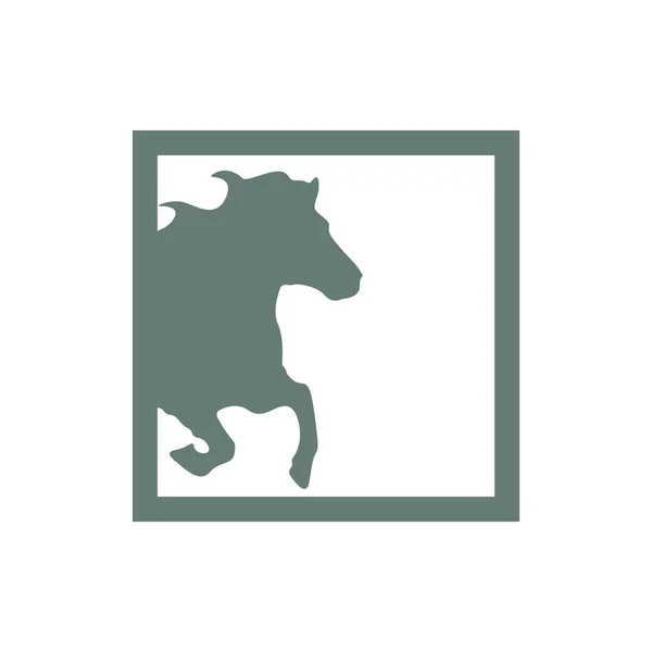 Pferde Ikone Konzept Flacher Stil Design Illustration Symbol — Stockfoto