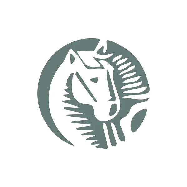 Horse Icon Concept Flat Style Design Illustration Icon — 스톡 사진