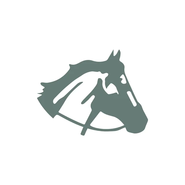 Horse Icon Concept Flat Style Design Illustration Icon — 스톡 사진