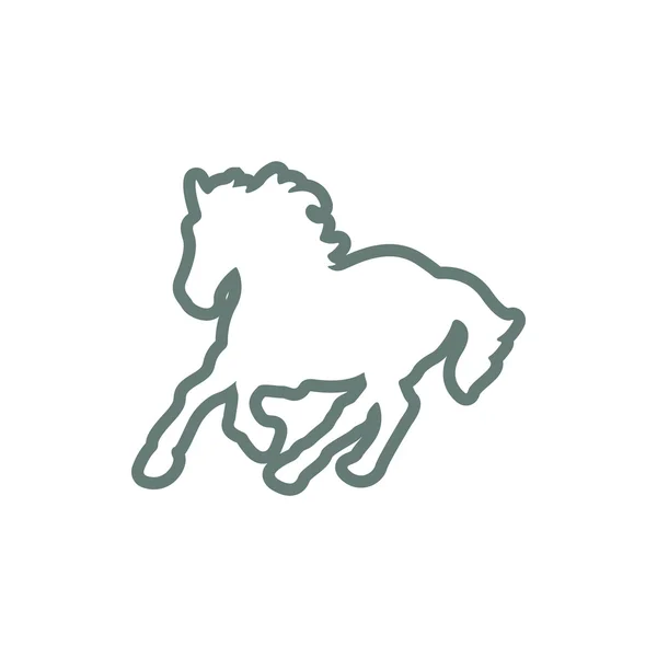 Horse icon. Concept flat style design illustration icon.