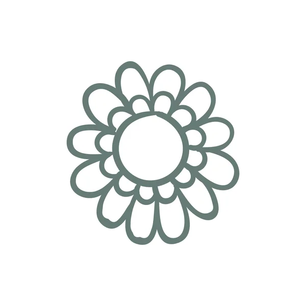 Ikona Kwiatów Koncepcja Płaski Styl Projekt Ikona Ilustracji — Zdjęcie stockowe