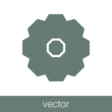 Çiçek ikonu. Düz biçim tasarım resimleme simgesini kavra.