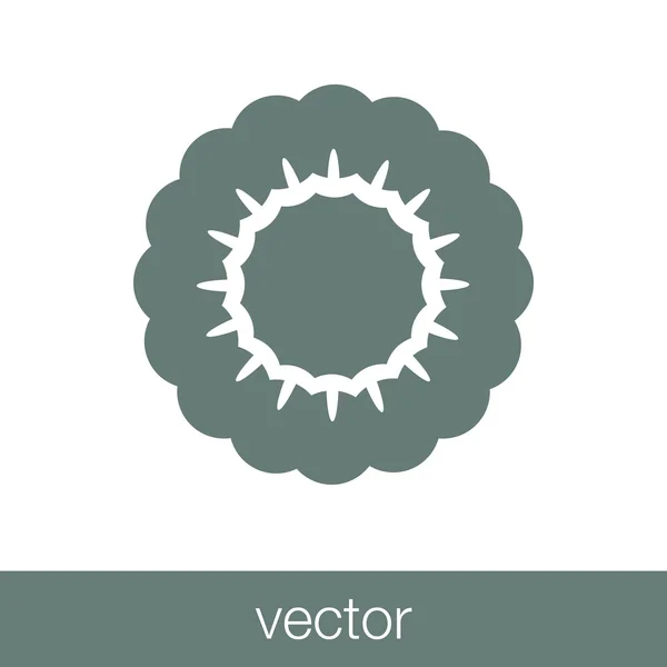 Иконка Цветов Иконка Плоским Дизайном — стоковый вектор