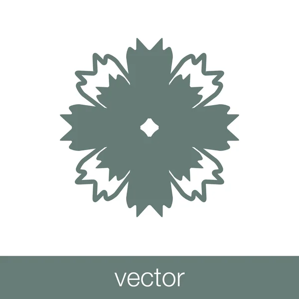 Иконка Цветов Иконка Плоским Дизайном — стоковый вектор