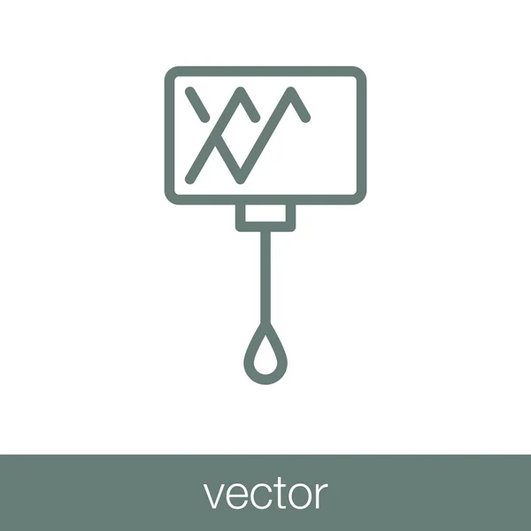 Значок Кисти Иконка Плоским Дизайном — стоковый вектор