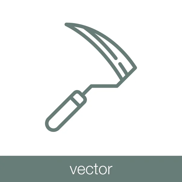 Symbolbild Axt Symbol Konzept Flacher Stil Design Illustration Symbol — Stockvektor
