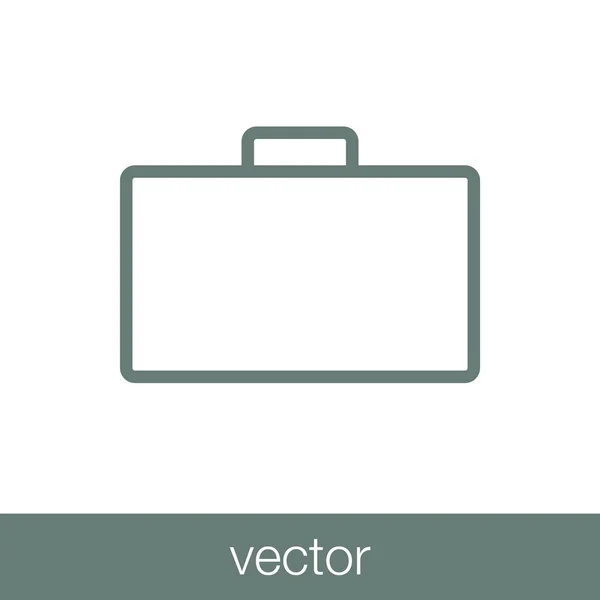 Значок Ящика Инструментами Иконка Плоским Дизайном — стоковый вектор