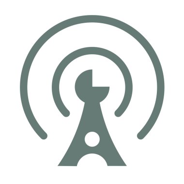 Telekomünikasyon - iletişim Kulesi Icon - hisse senedi illüstrasyon