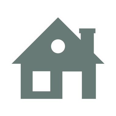 Real estate concept. Small house icon isolated