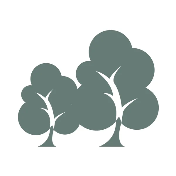 Udržitelnost - stromy ikonu — Stock fotografie
