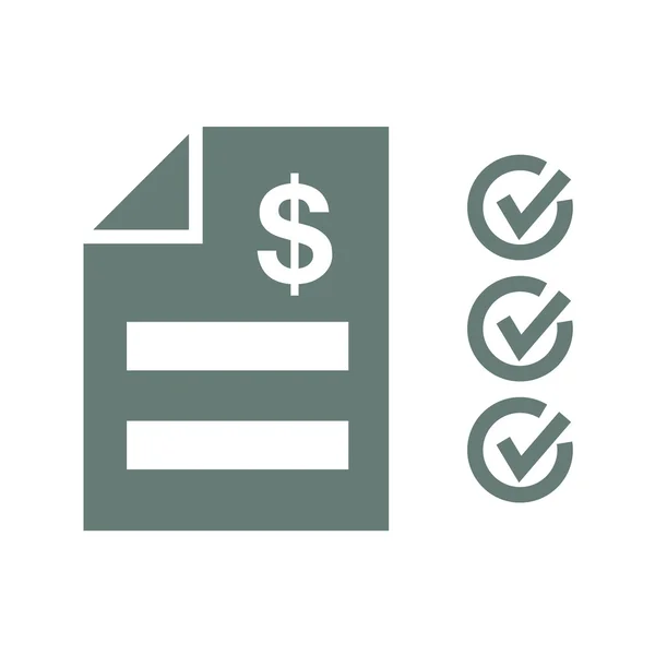 Fiscale verklaring Icon - Concept voor business en finance. Concepten — Stockfoto