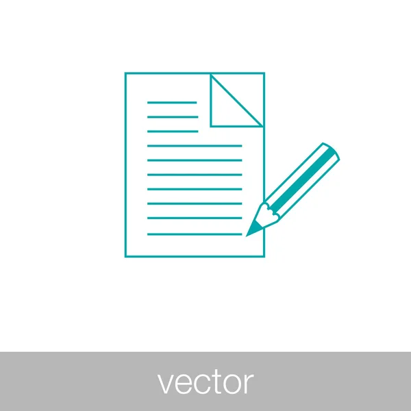 Документи - Бізнес контракт — стоковий вектор