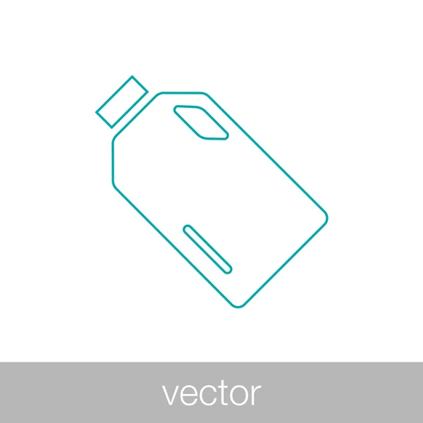 Botella de plástico — Vector de stock