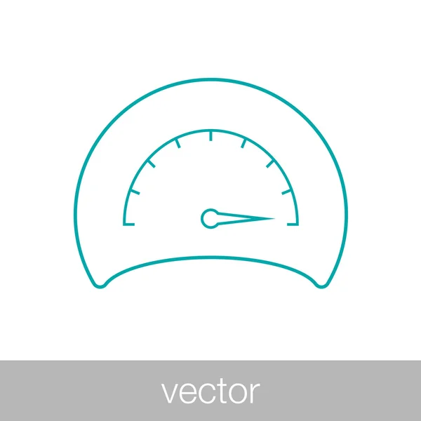 Icono del tacómetro — Vector de stock