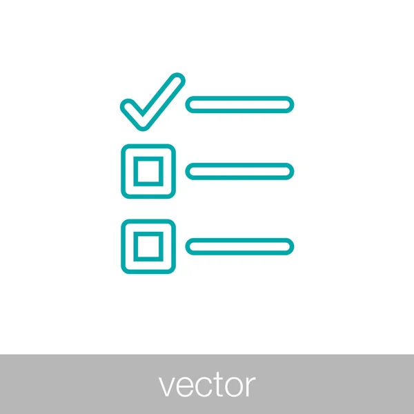 Taken - controlelijst pictogram — Stockvector