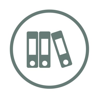 Files flat design icon