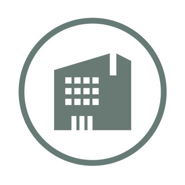 Mid-büyüklük kavramı simge oluşturma. Bina kavramı simge. Hisse senedi Il