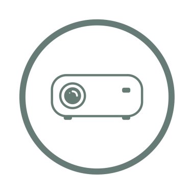 Sunu kavramı simge. Projektör kavramı simge. Hisse senedi illustr