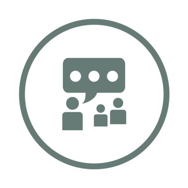 Kamu hoparlör kavramı simgesi. Hisse senedi illüstrasyon düz tasarım simgesi