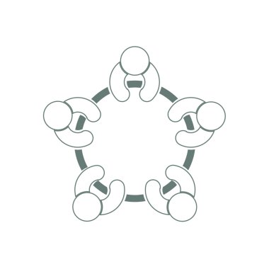 tartışma grubu kavramı simgesi. Toplantı kavramı simgesi