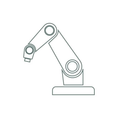 Ürün geliştirme kavramı simge. Robot simgesi. Sanayi robot ICO