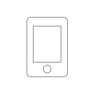 Tablet - düğme - hisse senedi illüstrasyon - akıllı telefon simgesi - tablet