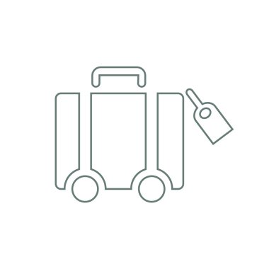 -Düğme - hisse senedi illüstrasyon - seyahat kavramı simge - lug seyahat