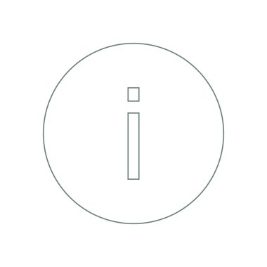 Bilgi işareti simgesi. Bilgi balonu sembolü. Hisse senedi illüstrasyon fl