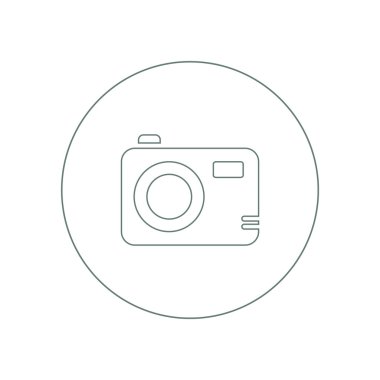 Medya ve elektronik kavramı simge. Dijital kamera konsepti simgesi. S