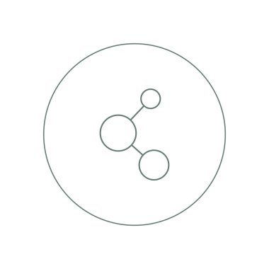 İllüstrasyon - kavram ağ simgesini - sosyal ağ simge stok