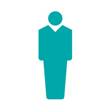 İnsan figürü - düğme - insan figürü simgesi. Hisse senedi illüstrasyon fl