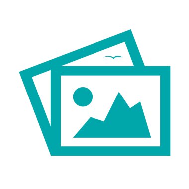 -Düğme - simgesi görüntü fotoğraf görüntü. Hisse senedi illüstrasyon düz de