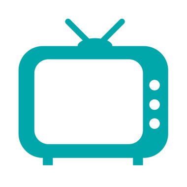 TV kavramı simgesi. Ortam kavramı simgesi. Hisse senedi illüstrasyon düz des