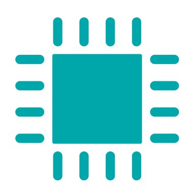 Devre kartı, teknoloji simgesi, hisse senedi illüstrasyon düz tasarımı