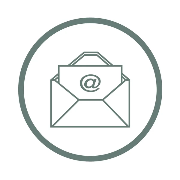 Електронна пошта - піктограма конверта пошти — стокове фото