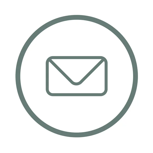 E-mail Icono de diseño plano —  Fotos de Stock