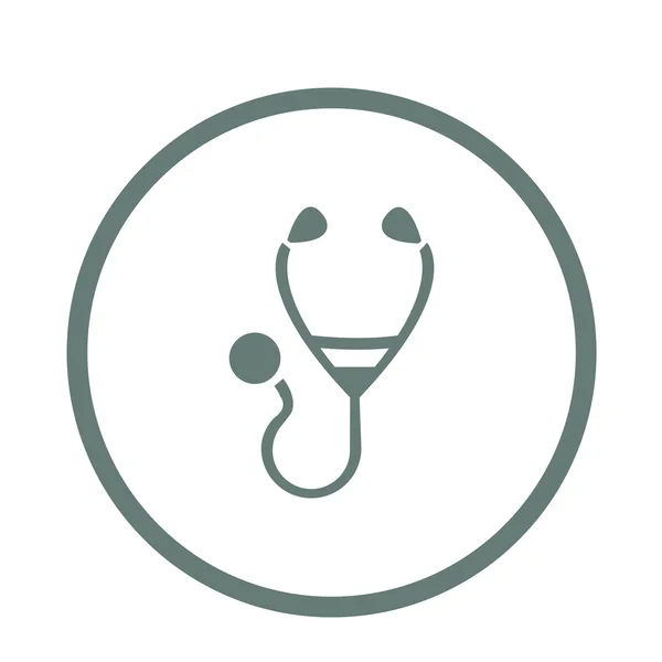 Flat Medical Icon | Stethoscope — Stockfoto