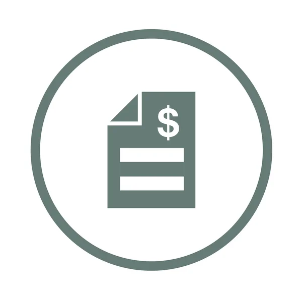 Rechnungskonzept. Banknotensymbol — Stockfoto