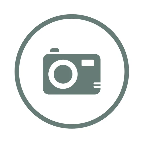 Media & icona concetto di elettronica. Icona del concetto di fotocamera digitale. S — Foto Stock