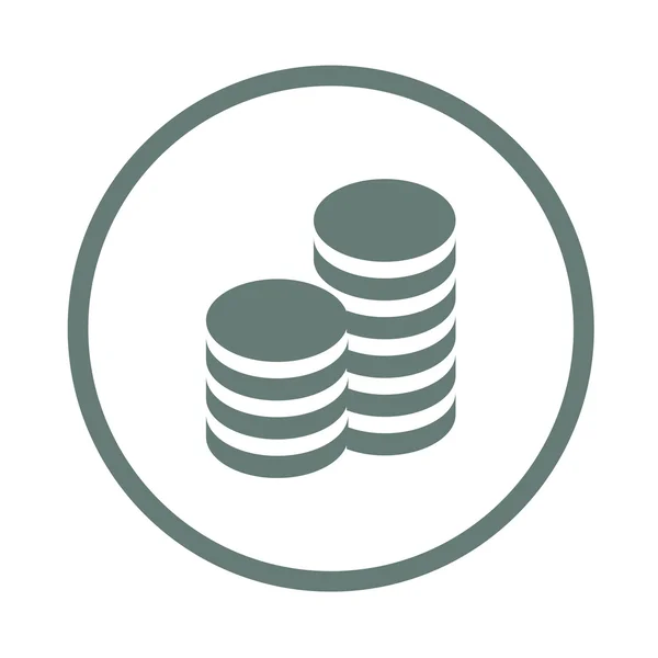 Money 2 - Button - Money concept icon. Pile of cash concept icon — Stock Photo, Image