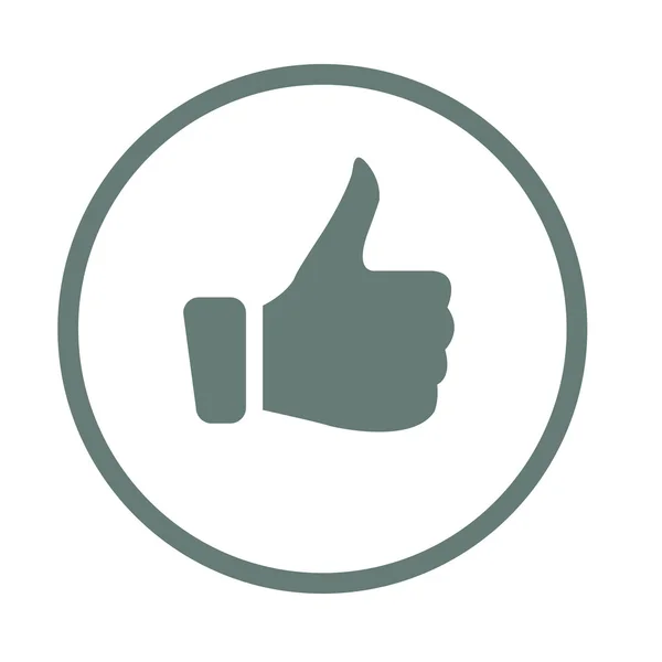 Illustration of positive feedback with thumbs up icon. — Stock Photo, Image